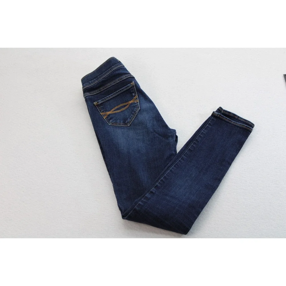 Abercrombie Kids Girls Dark Wash Skinny Jeans Size 16 Kids Slim Fit